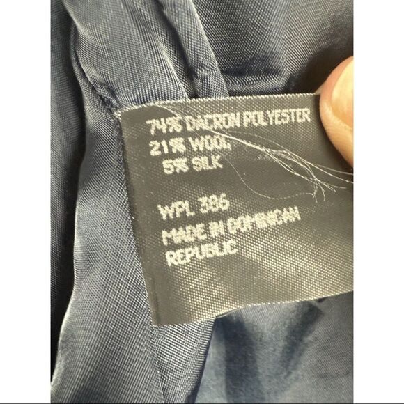 Haggar Blazer Men's 46L Gray Polyester Single Breasted Notch Lapel Formal Jacket - Picture 2 of 12